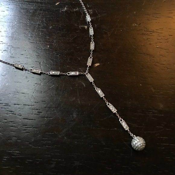 Silver Lariat Necklace - Picture 3 of 4